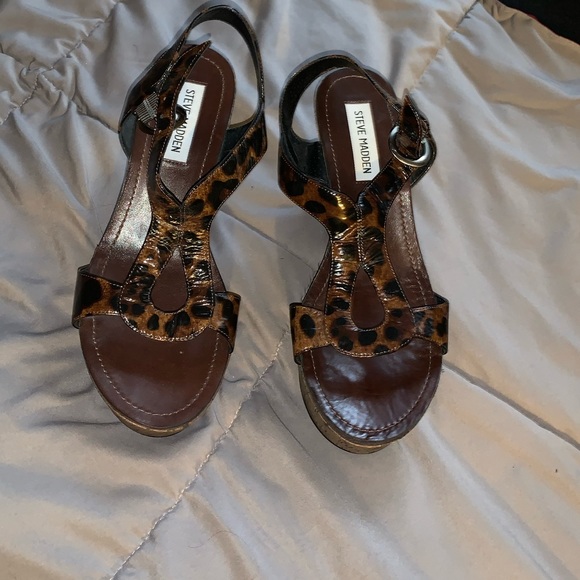 Steve Madden animal print wedge - Picture 4 of 7